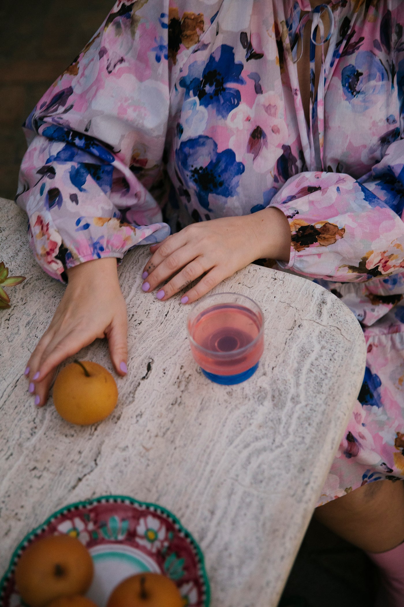 Voluminous Tunic, Lilac Anemone