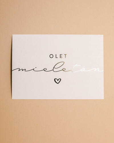 Olet Mieletön Postikortti
